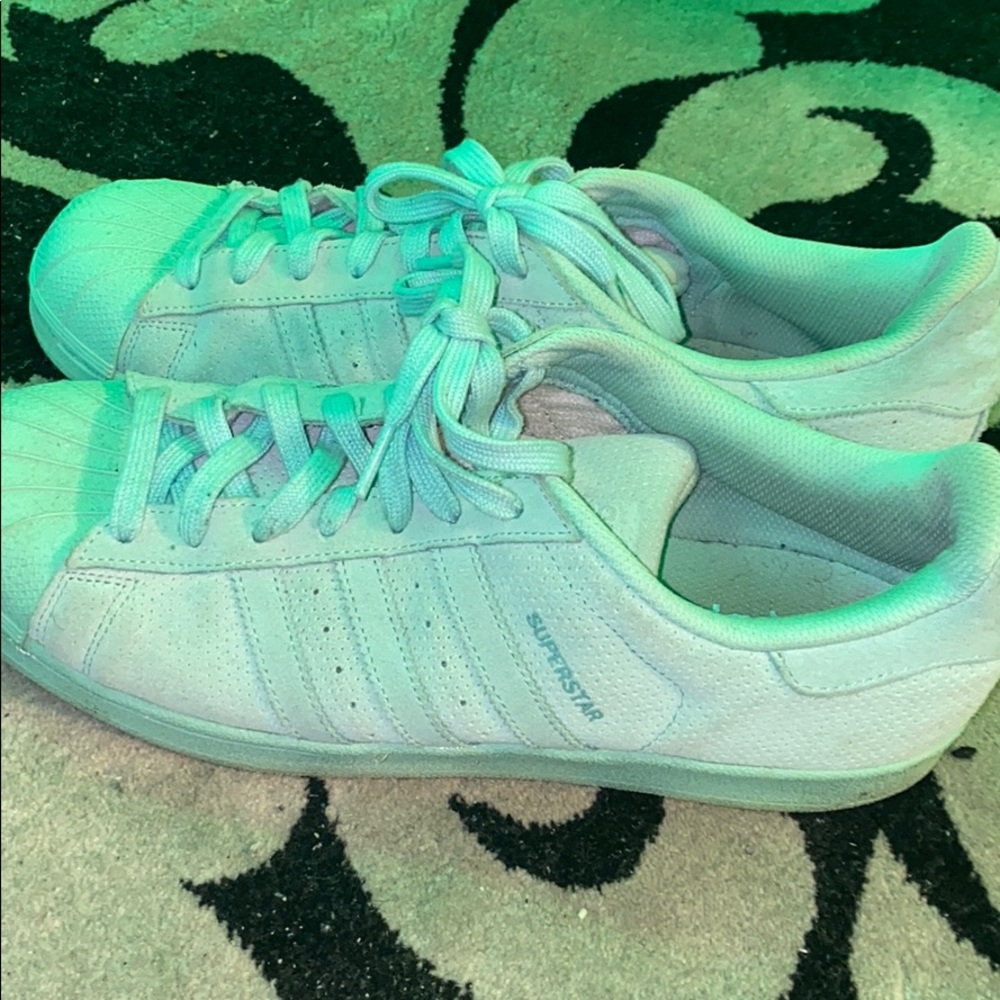 Baby Blue adidas mild to no wear an tear